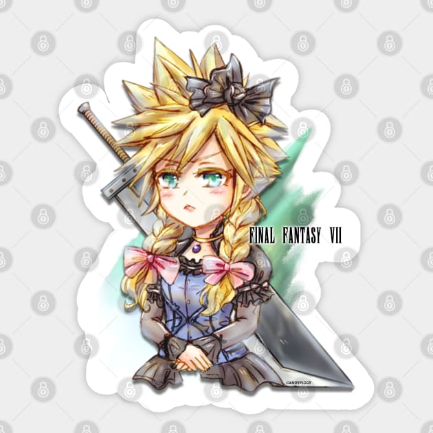 Final Fantasy 7 Remake Princess Cloud Sticker by candypiggy